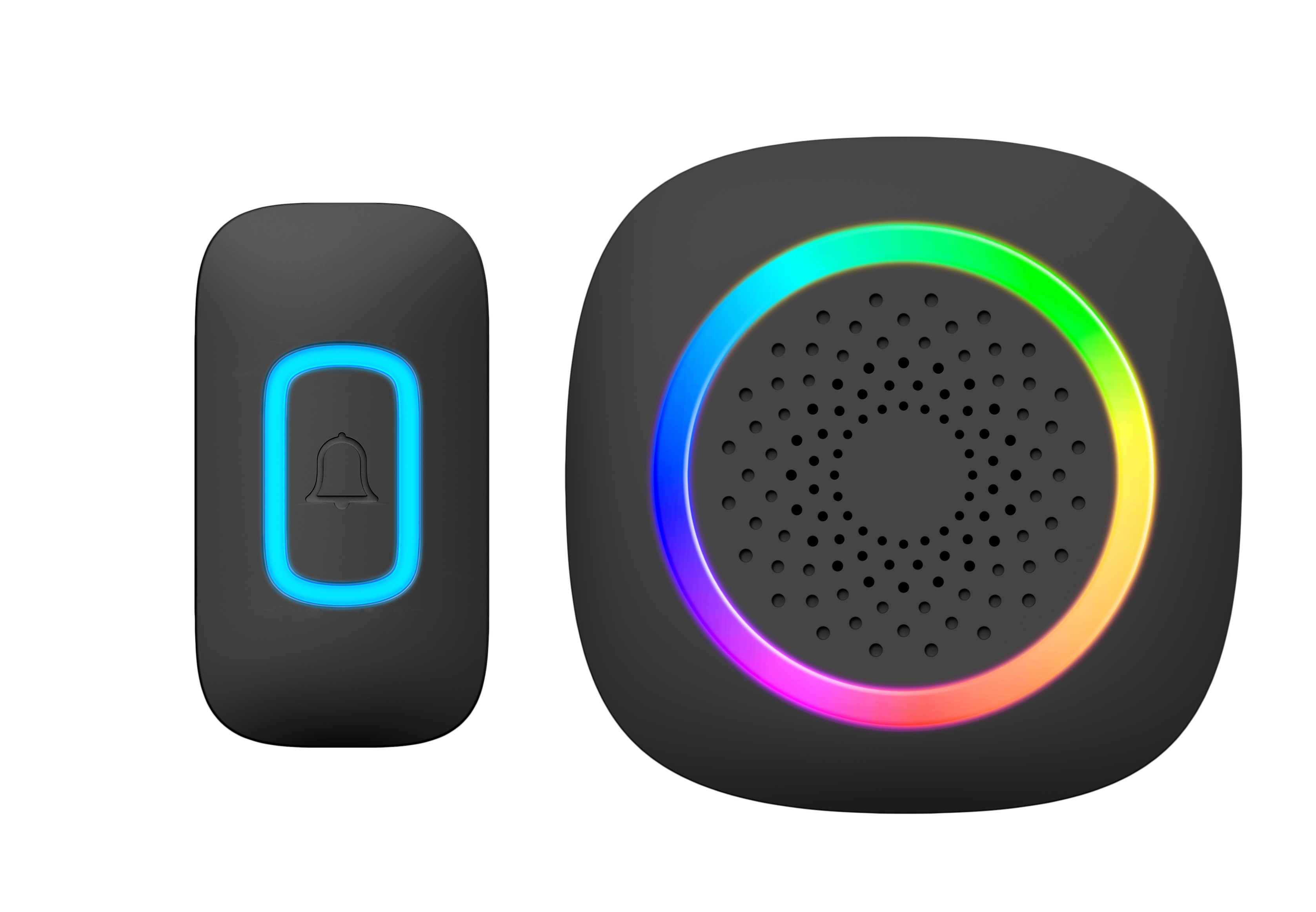 Securityvue Smart Home Wireless Door Chime With Rgb Light 150M Open Air Range SVWDC7