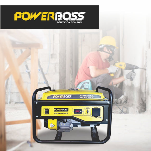 Powerboss 3Kva / 2.5Kw Recoil Start Petrol Generator