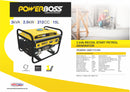 Powerboss 3Kva / 2.5Kw Recoil Start Petrol Generator-5
