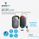 Securityvue USB Wireless Door Chime Black-2
