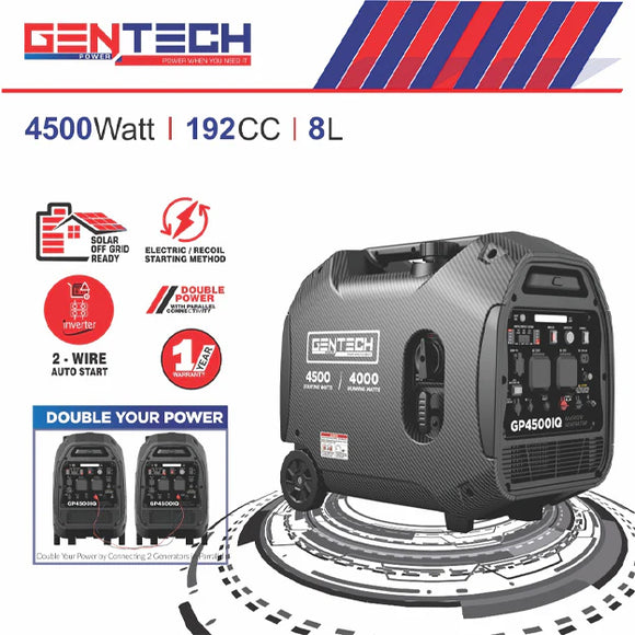 Gentech Power 4500-Watt Pure Sine Wave Inverter Generator