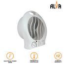 Alva - Electric Fan Heater - White 1000/2000W-2