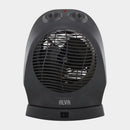 Alva - Electric Fan Heater - Black 1000/2000W Wide Angle Oscillation-1
