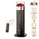 Alva - Electric - Mini Tower Heater - Flame Effect & Oscillation-2