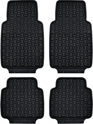 Apex Stingray 4 piece PVC Stingray Mat Set,Black - 0