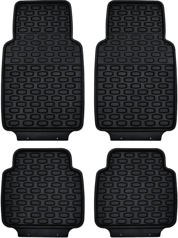 Apex Stingray 4 piece PVC Stingray Mat Set,Black