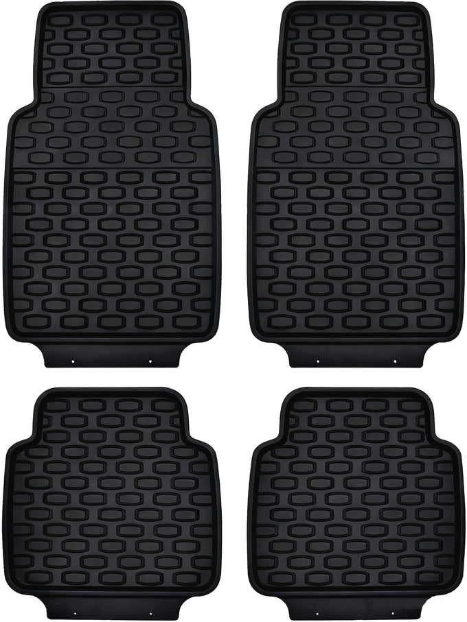 Apex Stingray 4 piece PVC Stingray Mat Set,Black