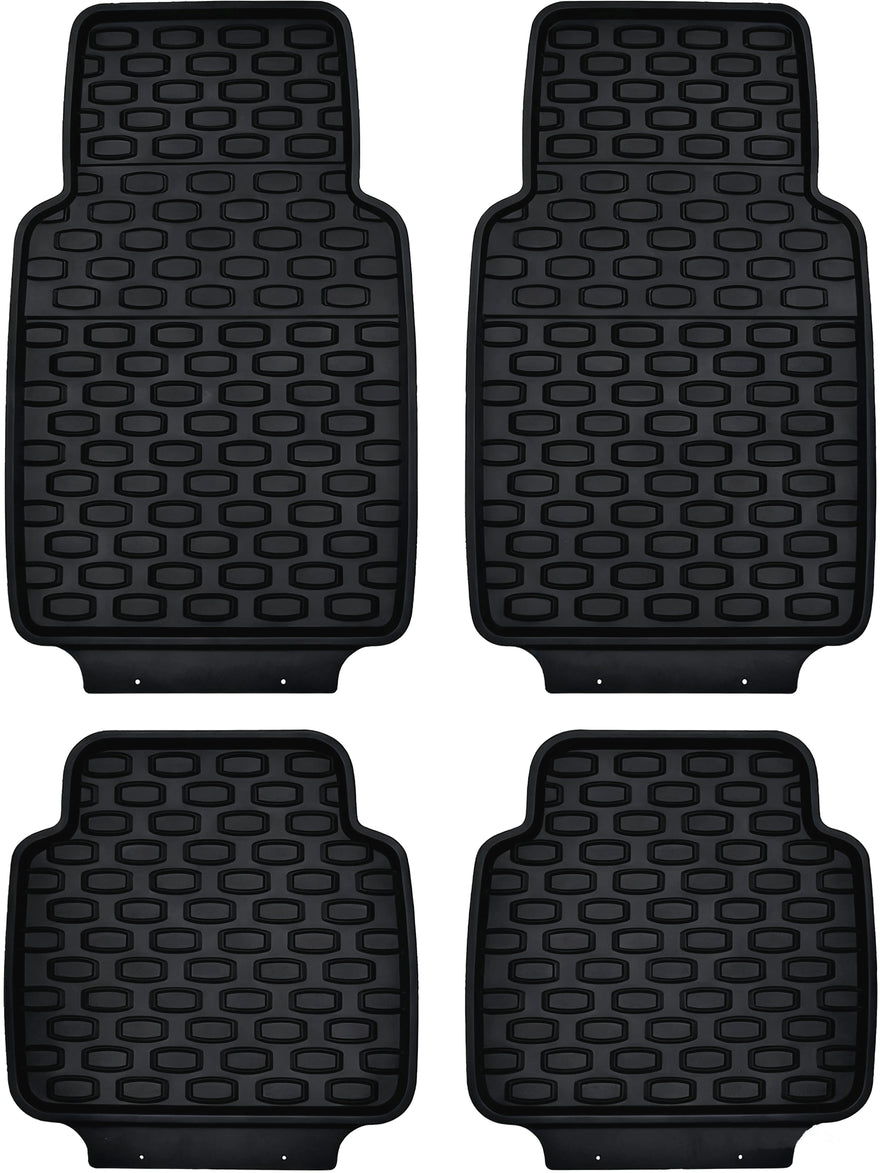 Apex Stingray 4 piece PVC Stingray Mat Set,Black - 0