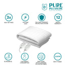 Pure Pleasure Electric Blanket Queen Non-Fitted 152 X 150cm-2