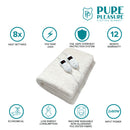 Pure Pleasure Electric Blanket Double Fullfit Sherpa Fleece 137 X 188cm-2
