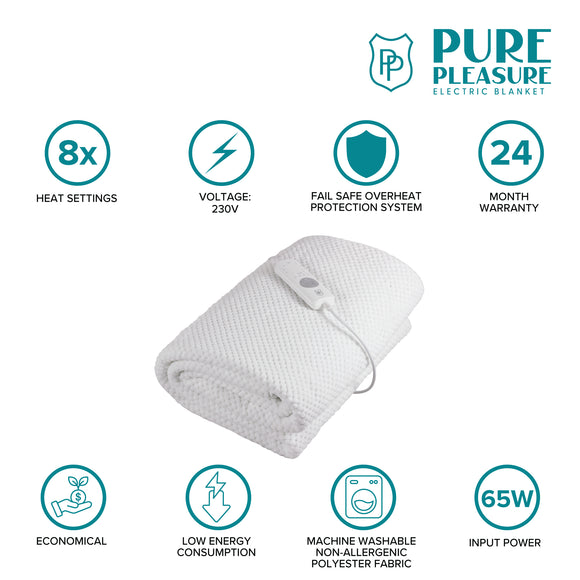 Pure Pleasure  Single Fullfit Coral Fleece 91 X 188cm