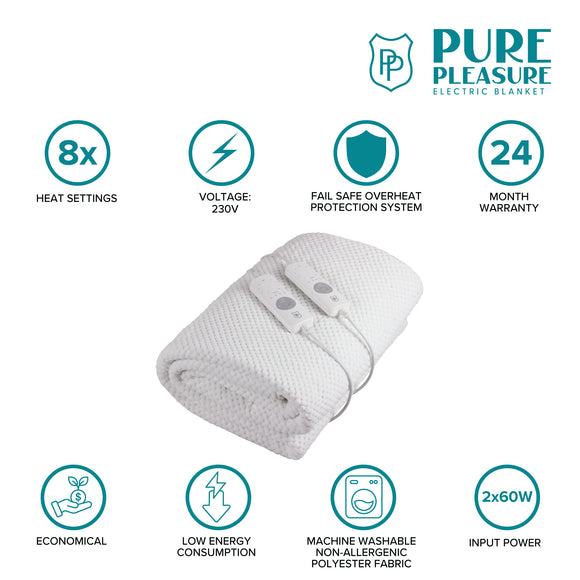 Pure Pleasure Queen Fullfit Coral Fleece 152 X 188cm