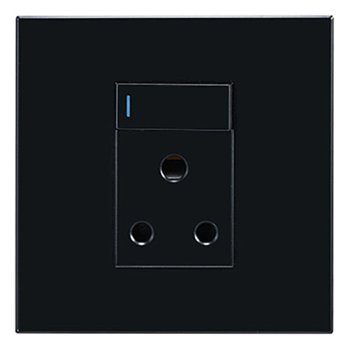 Horizon Modern Single Socket16a BLK 4X4 in Electrical & Lighting,Electrical Accessories,Switch & Plug Sockets