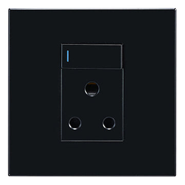Horizon Modern Single Socket16a BLK 4X4 in Electrical & Lighting,Electrical Accessories,Switch & Plug Sockets