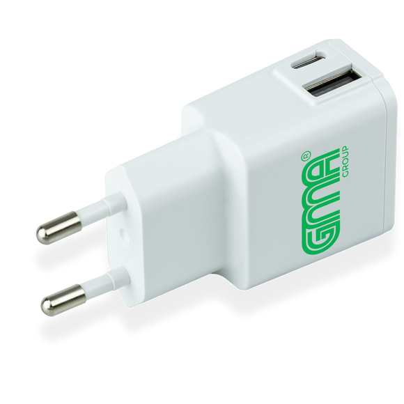 GMA Charger Dual Wall USB & USB-C