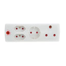 Electricmate Surge Adapter With 1 X 16A + 2 X 5 Amp + 1 X Schuko - White-2