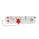 Electricmate 8 Way Single Switch Surge + 2.1 Amp Usb Multiplug - White-2