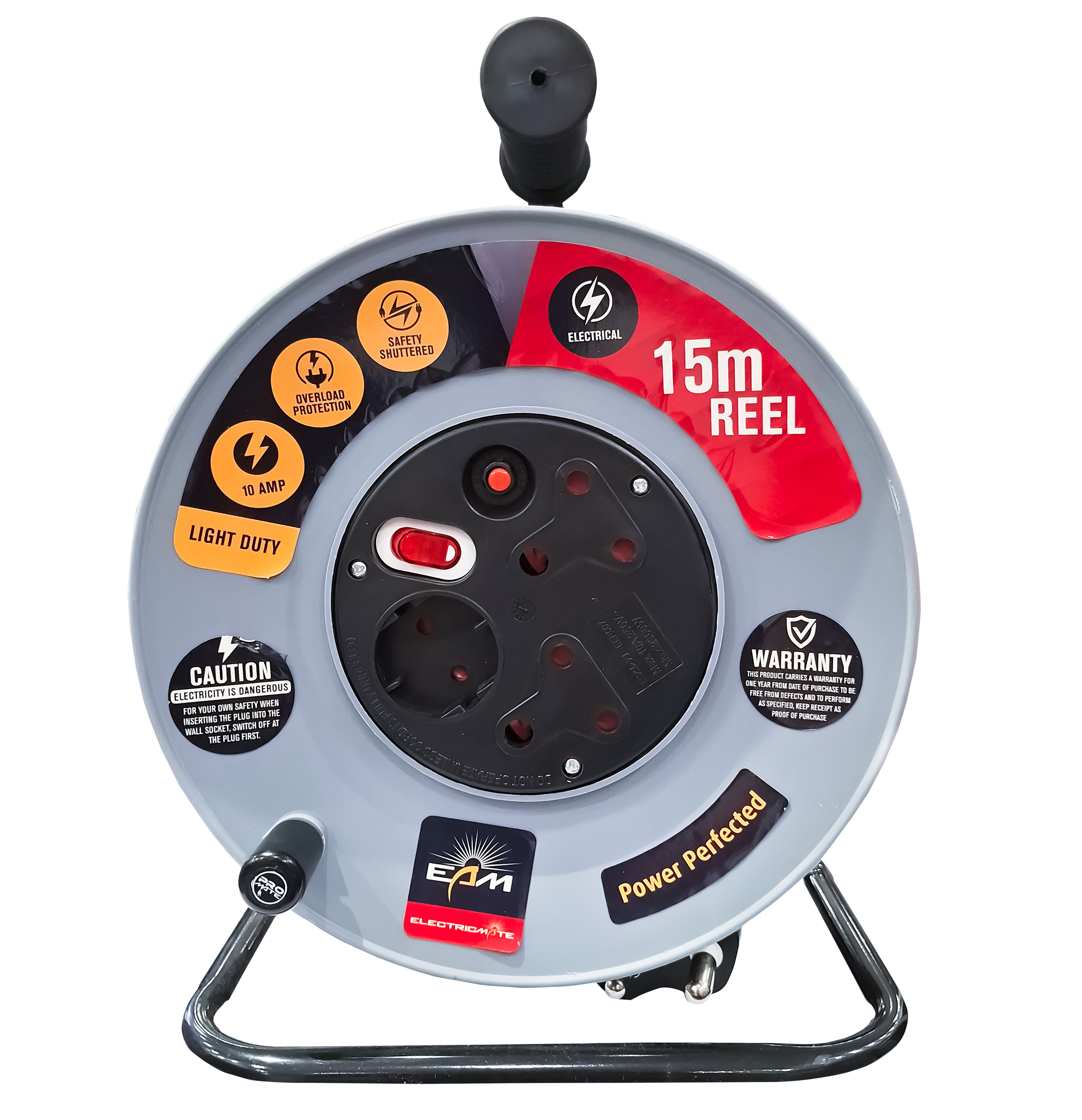 Electricmate 15m Extension Reel 10A