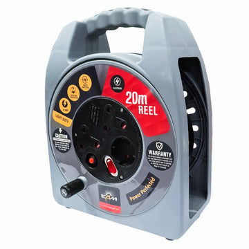 Electricmate 10 Amp Cassette Extension Reel 20M With Overload Protection