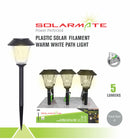 Solarmate Path Light Plastic 5 Lumen Filament Warm White 6 Pack-4