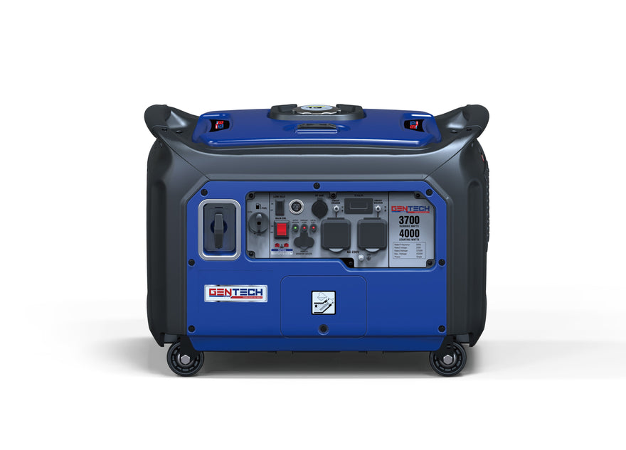 Gentech 4Kva Electric Start Digital Pure Sine Wave Inverter Generator - Blue GP4000IS