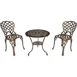 Diamond Patio Set 3Pc Black Copper in Outdoor Furniture Sets