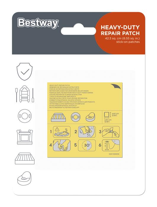 image of Bestway Heavy Duty Repair Patch 42.3cm² Stick on Patches