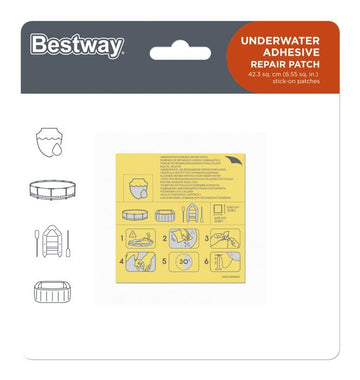 image of Bestway Underwater Adhesive Repair Patch 6.5cm x 6.5cm