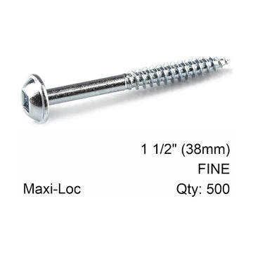 Kreg Zinc Pocket Hole Screws 38mm 1.50' #7 Fine Thread MX Loc 500CT - image 01