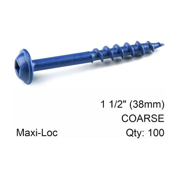 Kreg Blue Kote Pocket Hole Screws 38mm 1.50' #8 Coarse Thread MX - image 01