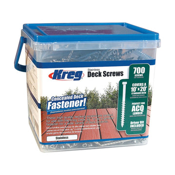 Kreg Stainless Steel Deck Screws 2' #8 Coarse Pan Head 700CT - image 01
