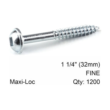 Kreg Zinc Pocket Hole Screws 32mm 1.25' #7 Fine Thread MX Loc 1200CT - image 01