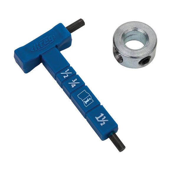 Easy Set Stop Collar And Material Thickness Gauge - image 01