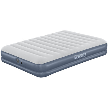 image of Bestway Tritech Air Mattress Queen Built-In Rechargeable Pump 2.03m x 1.52m x 36cm