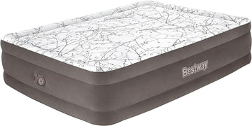 image of Bestway Tritech Airbed Queen Foam Top Built-In AC Pump 2.03m x 1.52m x 46cm
