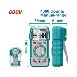 Image of Total Power Tool Total Digital Multimeter 600V TMT536002