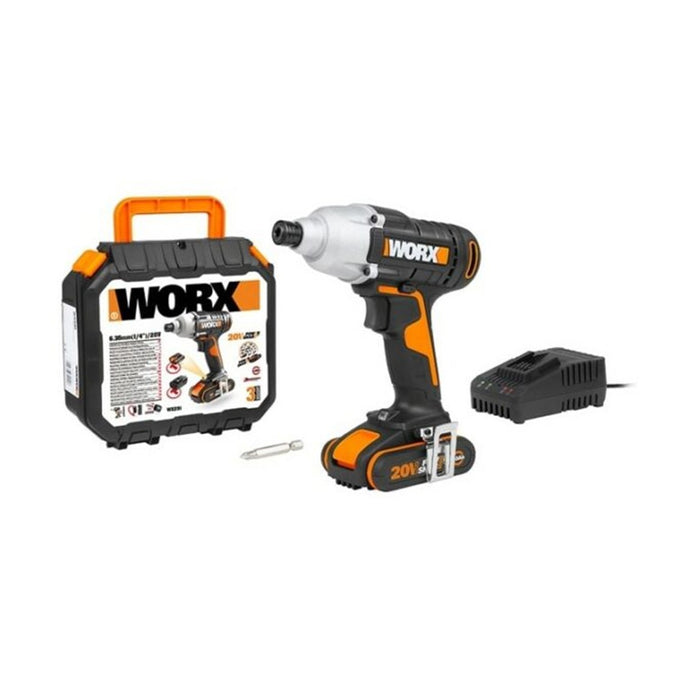 Worx 1/4" Impact Driver 140Nm 20V Kit (2.0Ah Battery + Charger)