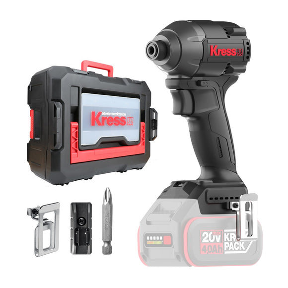 Kress 1/4" Impact Driver 20V BL 230Nm 4 Mode TOOL ONLY