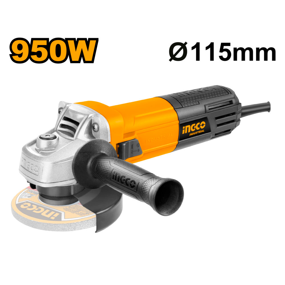 Ingco angle grinder 115mm 950w ag8508