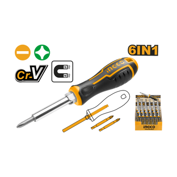 Ingco 6 In 1 Screwdriver Set