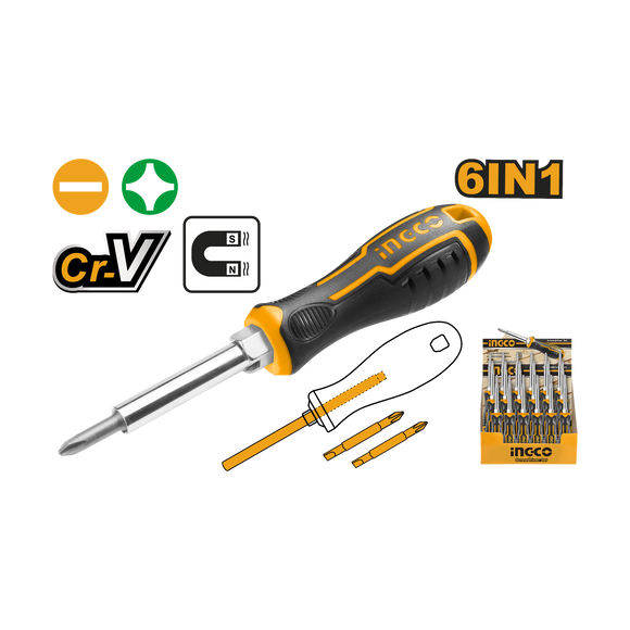 Ingco 6 In 1 Screwdriver Set