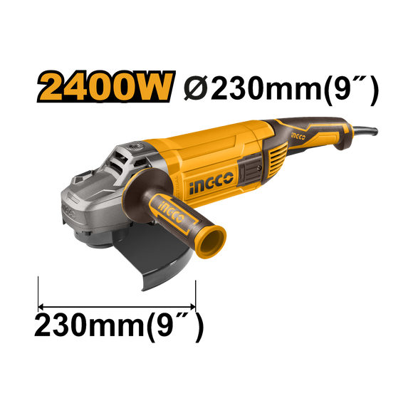 Ingco Angle Grinder 230mm 2400W AG24008