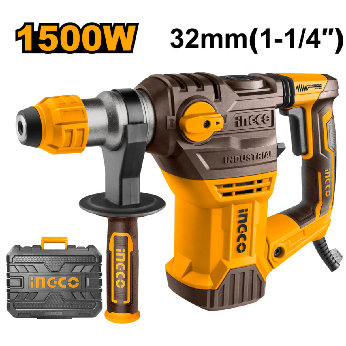 Ingco rotary hammer sds plus 1500w rh150028