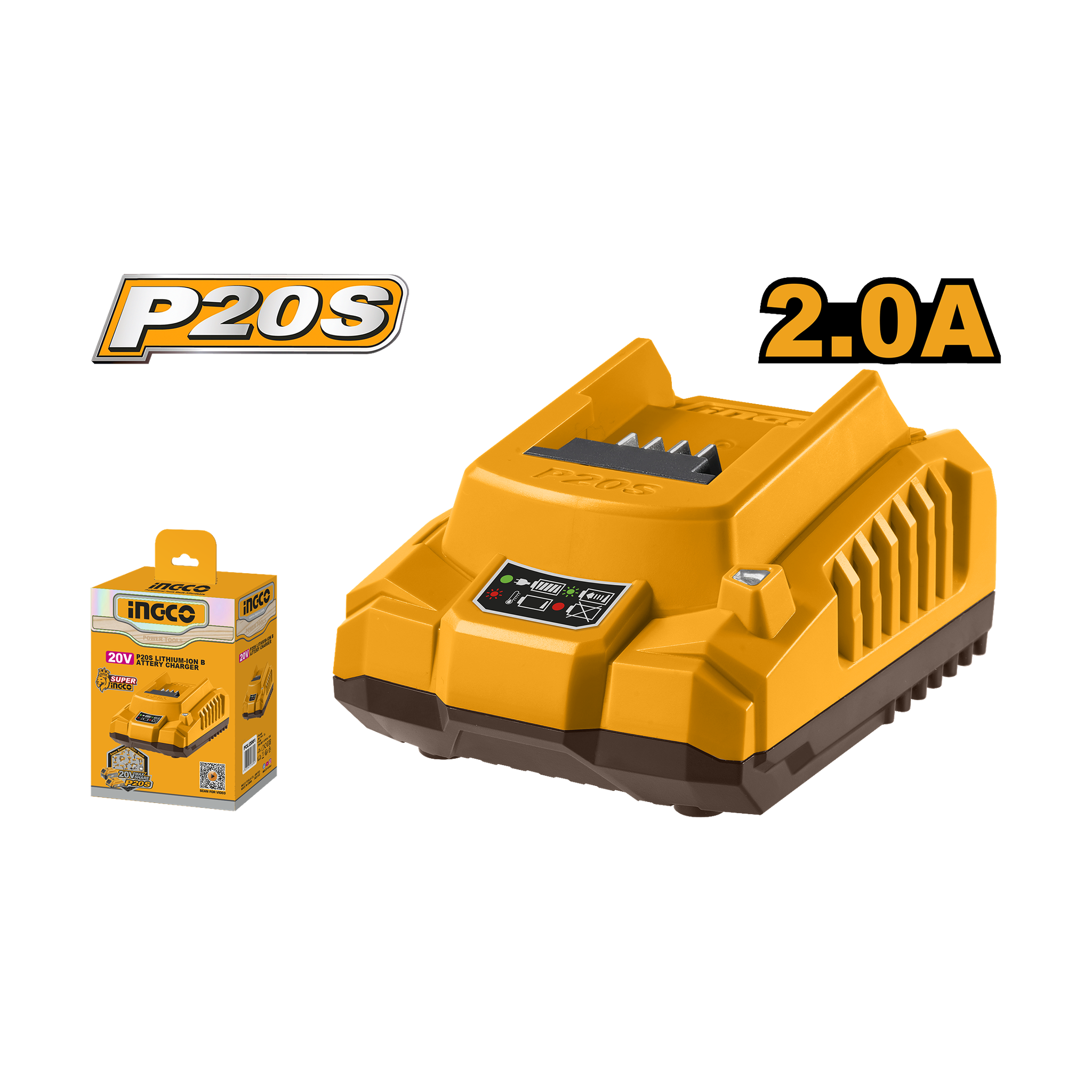 Ingco Battery Charger 20V 20Ah FCLI2001