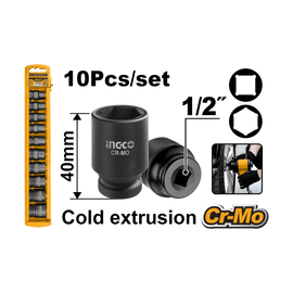 Ingco Impact Socket Set HKISSD12101