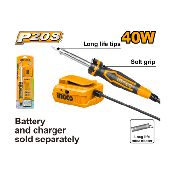 Ingco 20V Lithium-Ion Soldering Iron CSILI2001