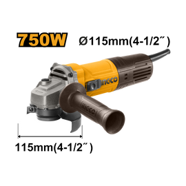 Ingco Angle Grinder 115mm 750W AG75028
