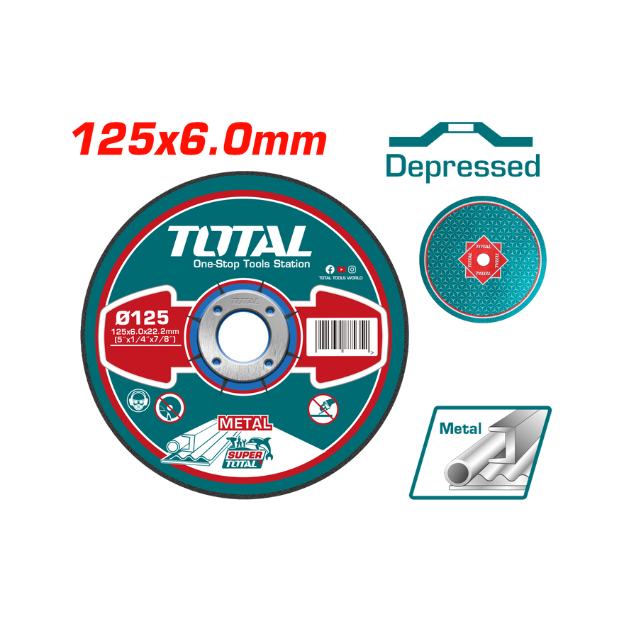 Total Abrasive Metal Grinding Disc TAC2231151