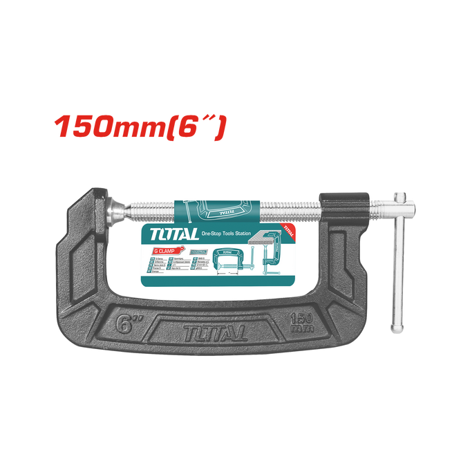 Image of Total Power Tool Total G Clamp Size: 6 THT13161