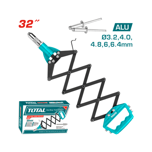 Total Folding Hand Riveter 815mm, 32 Inch THT32321